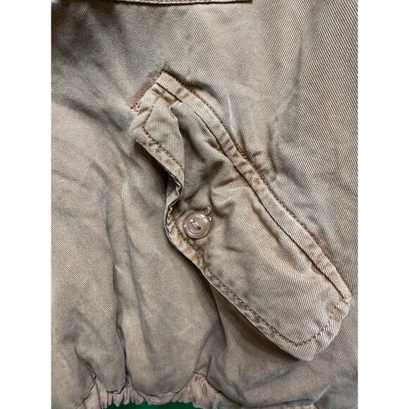 Young Fabulous & Broke Tan Bomber Utility Jacket Size Medium - Picture 9 of 10
